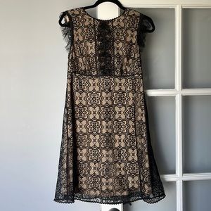 Max studio black lace dress